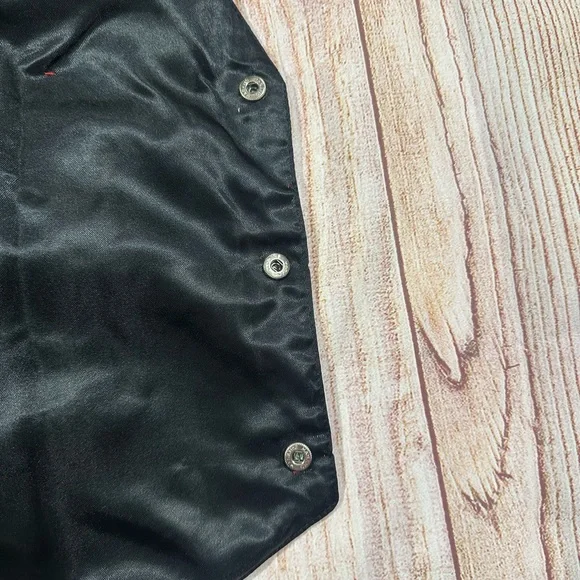 Vintage Y2K Patriotic Glitter Star Flag Sequin Waistcoat Button Vest - Picture 4 of 10